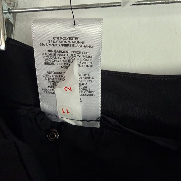 NWT Express Columnist Barely Boot High Rise Pants Stretch Black Size 6 SHORT NEW - Picture 11 of 12
